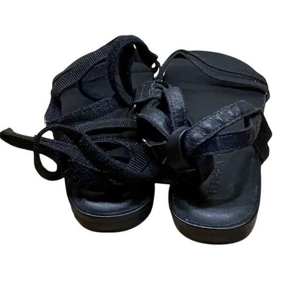 Rebecca Allen The Flat Two Strap Sandal Black Open Toe Women's Size 7.5M NWOB - Picture 4 of 7